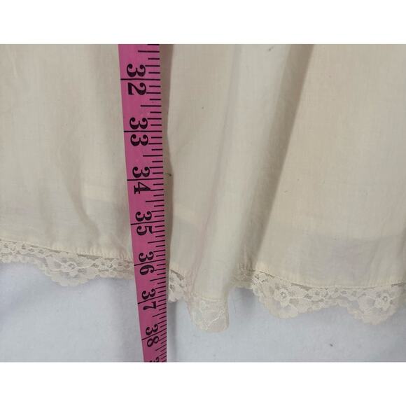 Aerie Femme Bow Nightie New With Tags Size XXL Off White Cotton - Picture 11 of 16